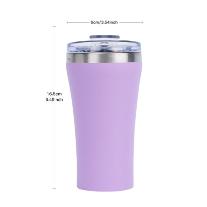 Edelstahl-Isolierbecher 500ml| Nachhaltig & Elegant, Auslaufsicherer Deckel Kaffeetasse