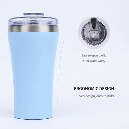 Edelstahl-Isolierbecher 500ml| Nachhaltig & Elegant, Auslaufsicherer Deckel Kaffeetasse