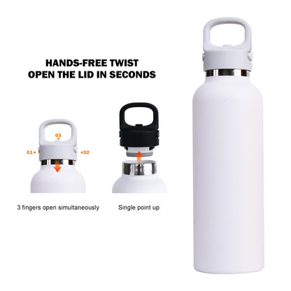 1000ml Edelstahl Trinkflasche , Isolierter Becher Doppelwandiger Vakuum-Therm.