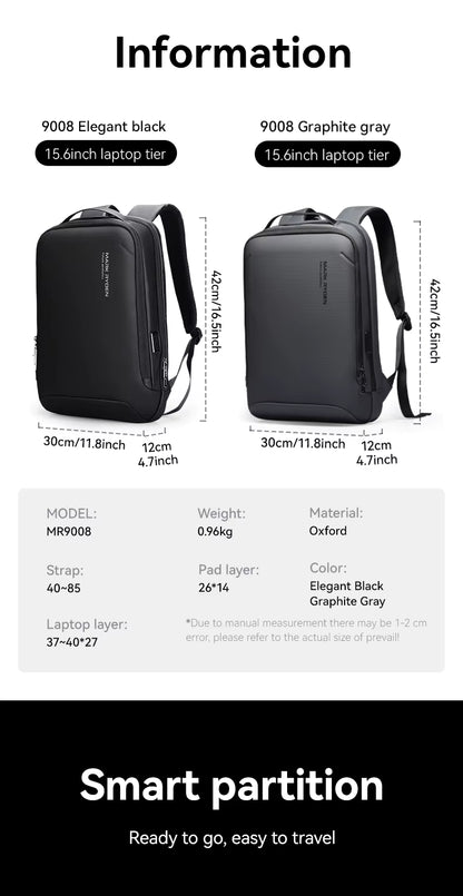 Business Rucksack | Anti-Diebstahl Laptop Tasche | 20L Wasserdicht