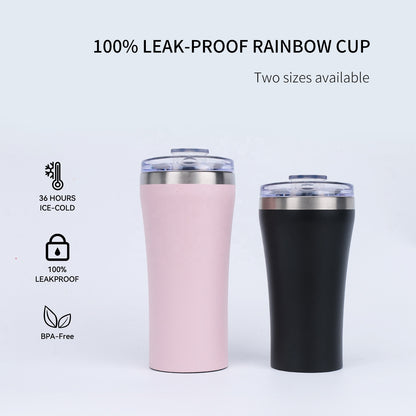 Edelstahl-Isolierbecher 500ml| Nachhaltig & Elegant, Auslaufsicherer Deckel Kaffeetasse