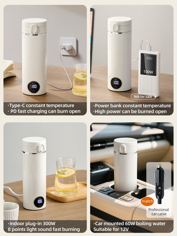 500 ml Zwei-in-Eins-Plug-In Automatische Thermo‑Heiz‑Trinkflasche — wiederverwendbar & nachhaltig (6‑Stufen, heiß & kalt) (Kopie)