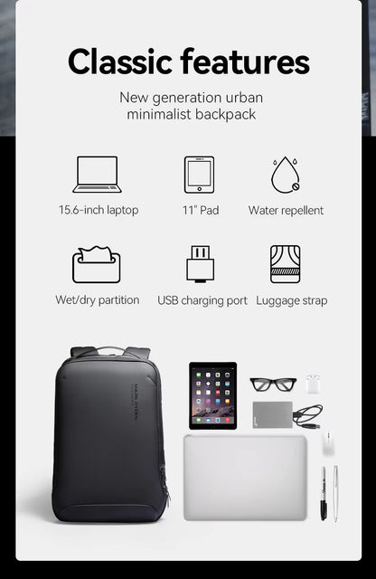 Business Rucksack | Anti-Diebstahl Laptop Tasche | 20L Wasserdicht