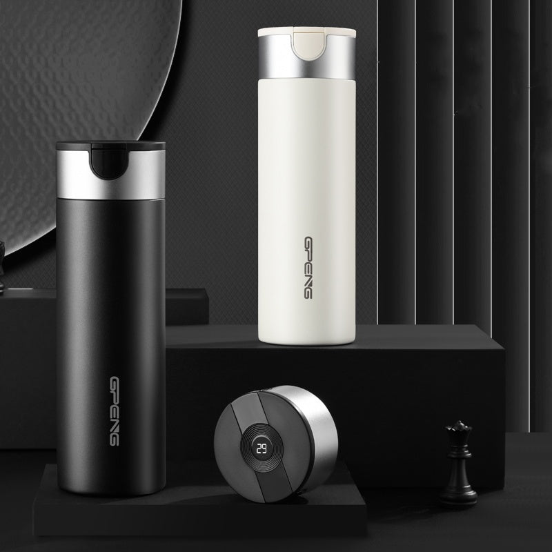 500ml Isolierte Wasser flasche LED Digitale Temperatur anzeige Edelstahl Kaffeetasse Mit Teehaus