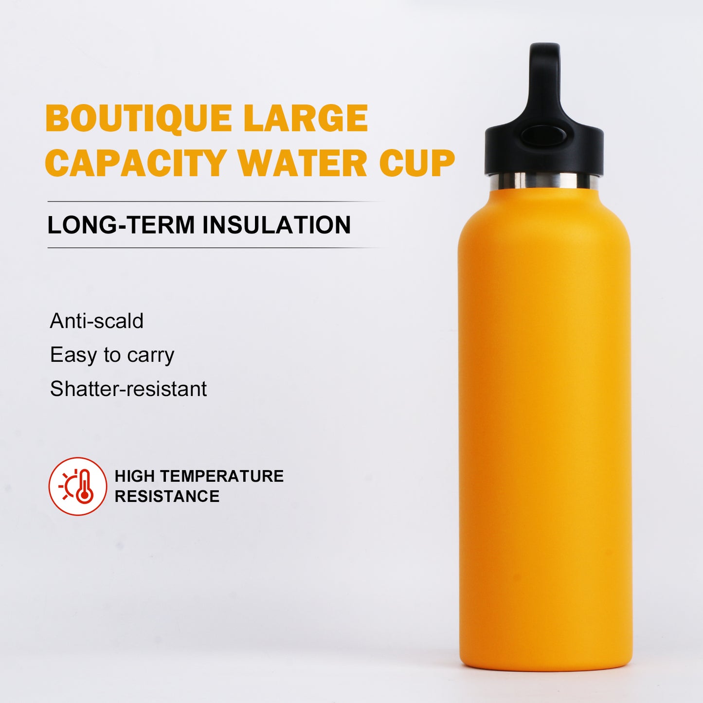 500ml Edelstahl Trinkflasche , Isolierter Becher Doppelwandiger Vakuum-Therm.