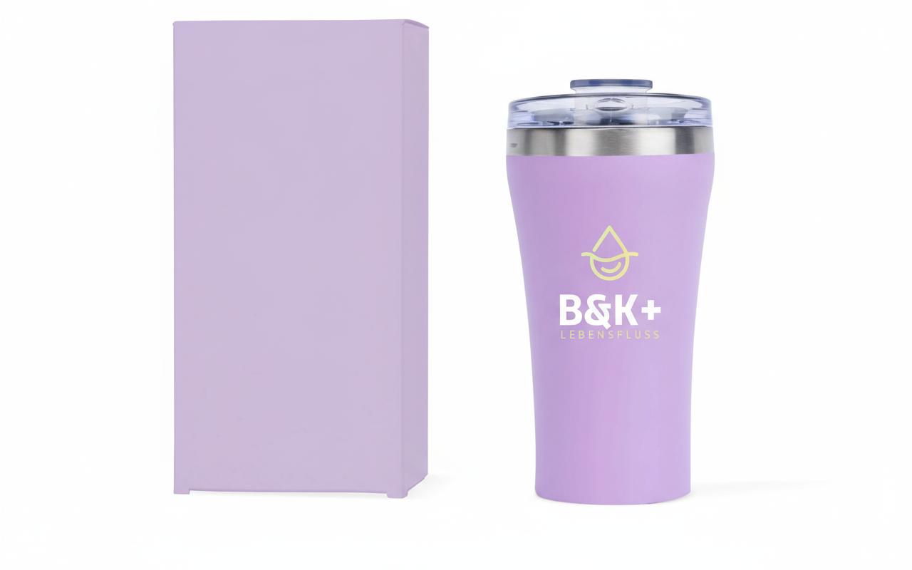 Edelstahl-Isolierbecher 500ml| Nachhaltig & Elegant, Auslaufsicherer Deckel Kaffeetasse