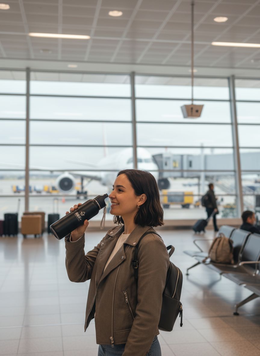 700ml Edelstahl Trinkflasche , Isolierter Becher Doppelwandiger Vakuum-Therm.