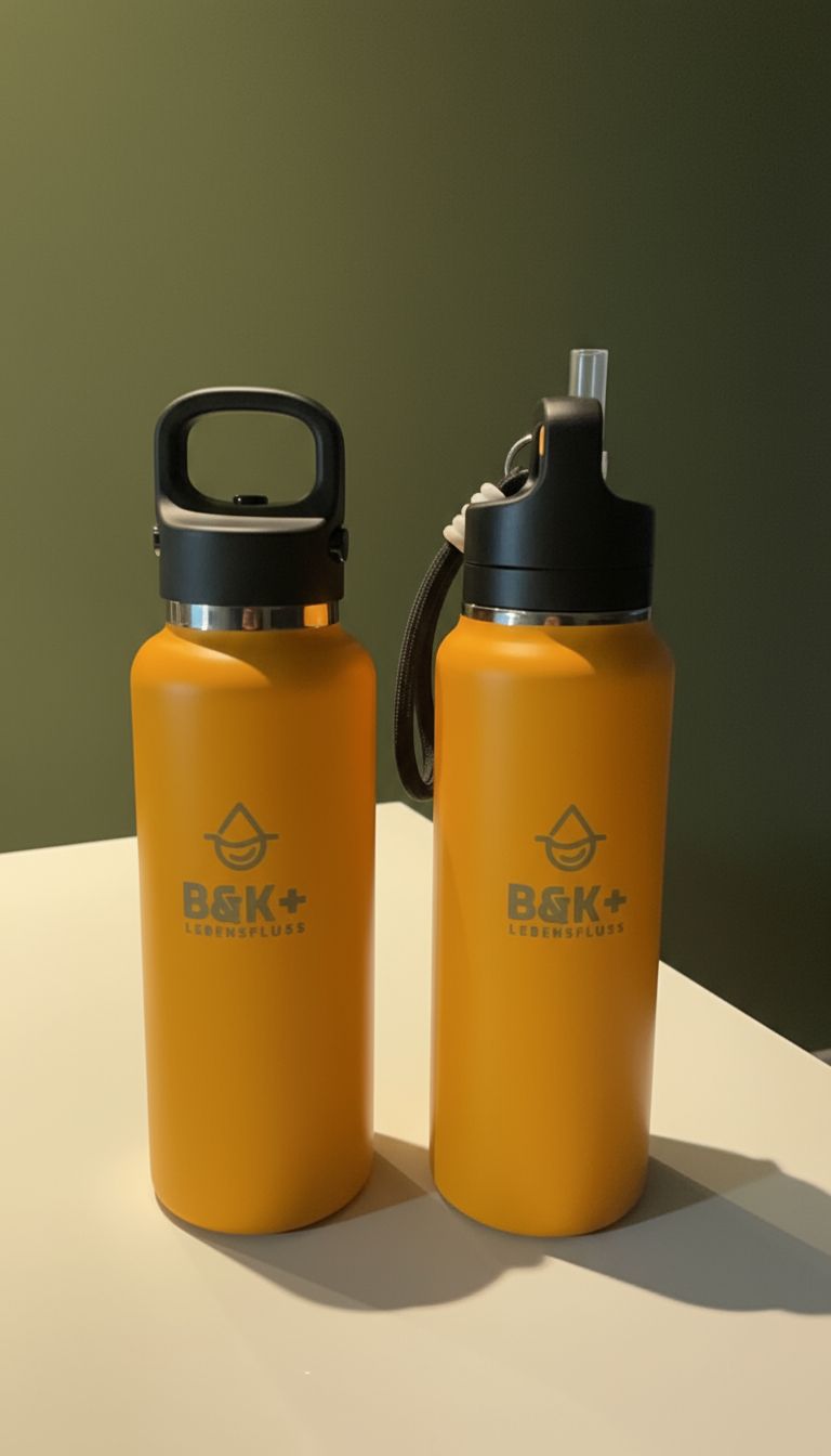 500ml Edelstahl Trinkflasche , Isolierter Becher Doppelwandiger Vakuum-Therm.